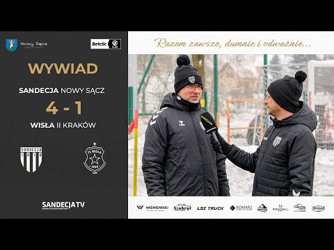 Sandecja Nowy Sącz - Wisła II Kraków 4:1 (1:1) | wywiad - trener Rafał Smalec | 10.01.2026