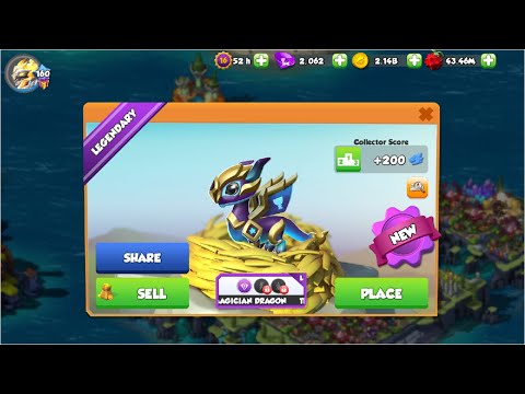 Hatched Legendary The Magician Dragon-Dragon Mania Legends | PBJ Solo event | DML
