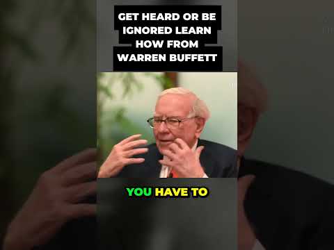 The Surprising Secret to Effective Communication You Won't Believe! Warren Buffett #shorts