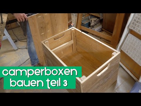 Mini camper expansion - building wooden boxes part 3 of 4