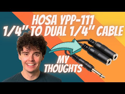 Hosa YPP-111 1/4" TS to Dual 1/4" TSF Y Cable (Review)