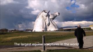 preview picture of video 'The Falkirk Wheel and The Kelpies'