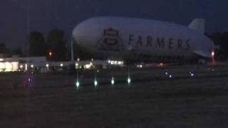 preview picture of video 'The World's Largest Passenger Airship at night'