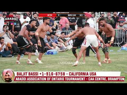 FINAL MATCH - 2026 Canada Kabaddi National Kabaddi Association of Ontario Tournament