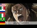 KENNYYYYYYYY In 7 Languages Attack On Titan