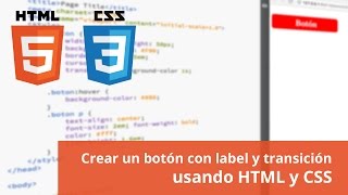 Crear un botón con HTML y CSS