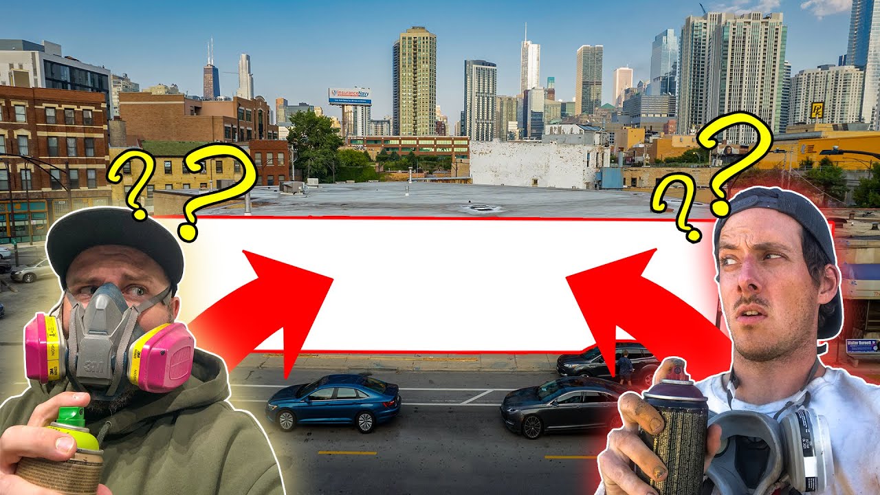 Two Strangers Paint Massive Mural Collab on Bustling Street!