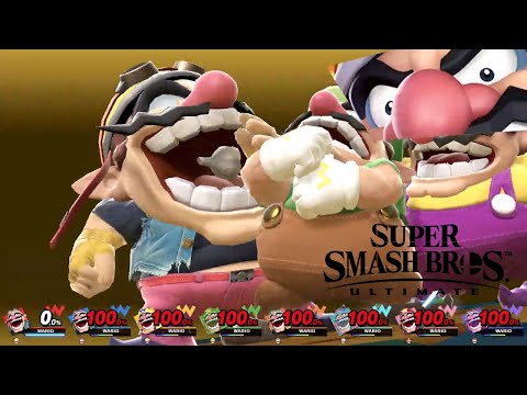 Super Smash Bros Ultimate 8 Player Final Smash Wario!