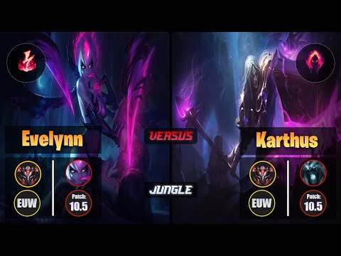 GrandMaster EVELYNN [Electrocute] (Jungle) VS  KARTHUS - Grandmaster EUW Patch 10.5