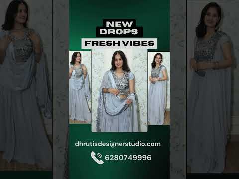 Elegant traditional wear - Dhruti's Designer Studio, #TraditionalElegance #FreshLook #ethnicfashion