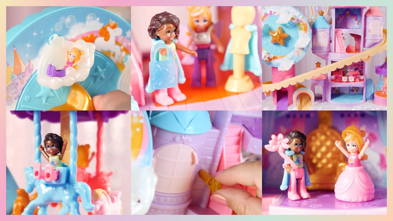 Polly Pocket Rainbow Funland Theme Park Playset