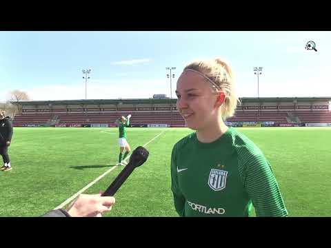 Tallinna FC Flora - JK Tabasalu l NML 3. voor l Kristina Teerni intervjuu