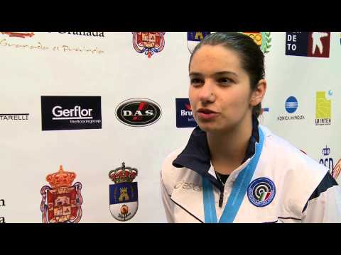Interview (ENG) with Petra Zublasing - Granada 2013 ISSF World Cup in All Events