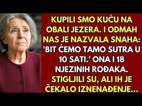 Moja snaha je dovela 18 rođaka u moju novu kuću na jezeru bez pitanja. Pripremila sam iznenađenje...