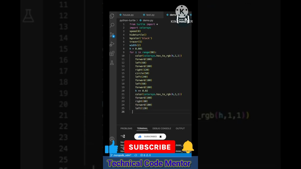 Python Turtle Graphic 7| Multi Color Designs #CodingWithKarthik #python #programming #codewithharry