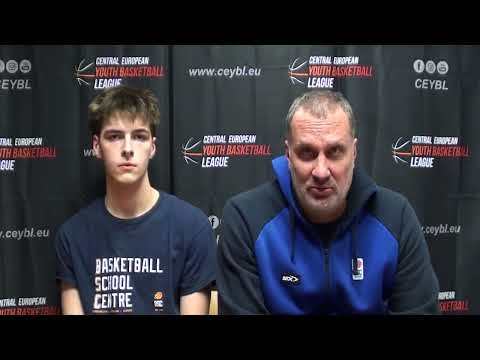 CEYBL U17, 19. 12. 2025, PRESS conference, BSC Bratislava - WKK Wroclaw