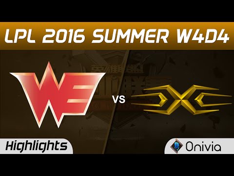 WE vs SS Highlights Game 2 Tencent LPL Summer 2016 W4D4 Team WE vs Sanke