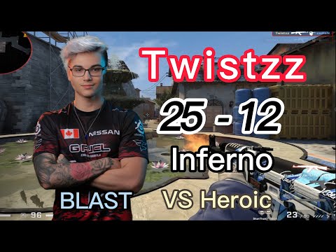 【CS: GO POV 】Twistzz（25-12）VS  Heroic (INFERNO) @ BLAST Premier Fall Final 2022