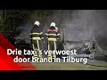 Drie wagens van taxibedrijf in Tilburg uitgebrand