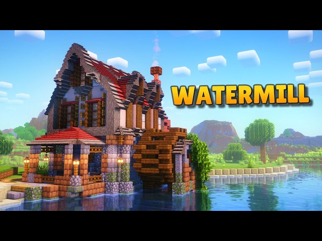 Medieval Watermill - Free Schematic Minecraft Map