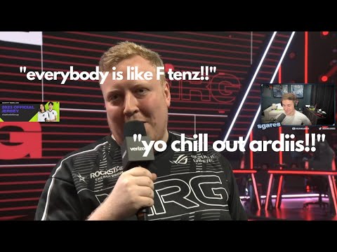 Sean Gares reacts NRG Ardiis cursing Live in an interview