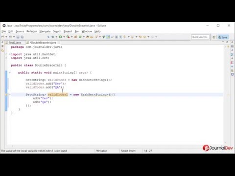 Java Tricky Program 11 Double Brace Initialization