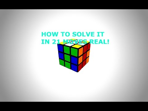 HOW TO SOLVE THE RUBIKS CUBE IN 21 MOVES! - YouTube