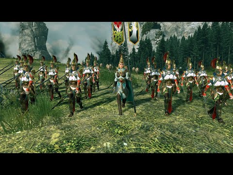 high elves vs warriors of chaos warhammer 2 cinematic battle