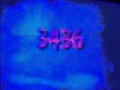 Sesame Street Number Card 3436