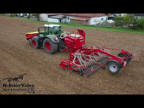 Hightech Dinkel Aussaat! Fendt 828 + Reichert  Fronttank & Horsch Pronto 6 KR bei der BG Grombach