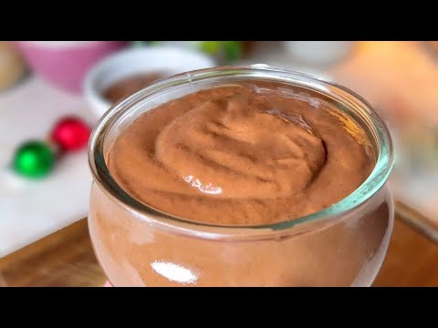 Riz + Chocolat : Crème Dessert 2 ingrédients / SANS OEUFS et SANS SUCRE Ajouté ! Mousse chocolat