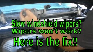 Chevy Silverado GMC Sierra windshield wiper fix