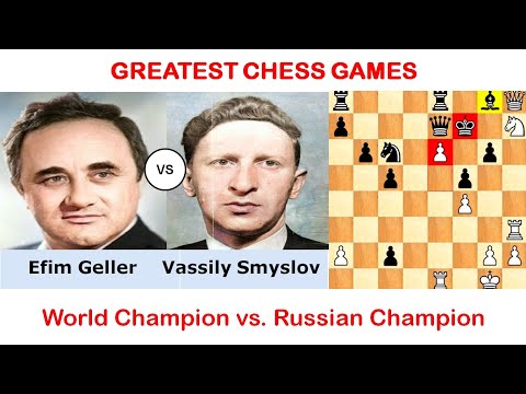 Chess Game: Efim Geller vs Vassily Smyslov | Candidates Chess | Opening: Nimzo-Indian Defence