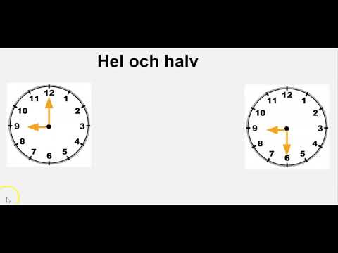 Träna klockan (hel, halv, kvart i och kvart över)
