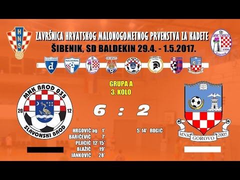 PH FUTSAL KADETI: BROD 035 - GOROVO, 30.04.2017.