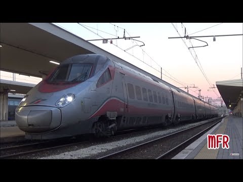 L' ETR 600 FRECCIARGENTO arriva a PISA CENTRALE: ETR 600.12 effettua il FIUMICINO - GENOVA e vv.