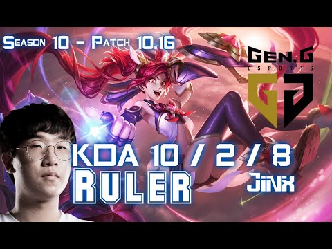 Gen Ruler JINX vs CAITLYN ADC - Patch 10.16 KR Ranked