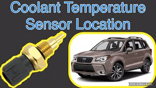 Coolant Temperature Sensor location on a 2015 Subaru Forester