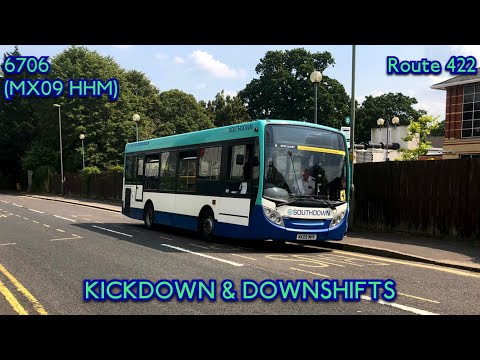 KICKDOWN & DOWNSHIFTS | Southdown Buses ADL Enviro200 Dart | 6706 (MX09HHM) | Route 422