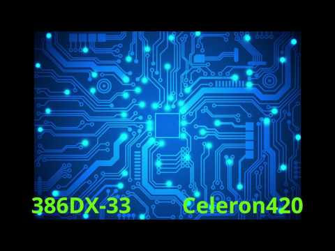 386DX-33 vs Celeron 420 1.6Ghz Faceoff