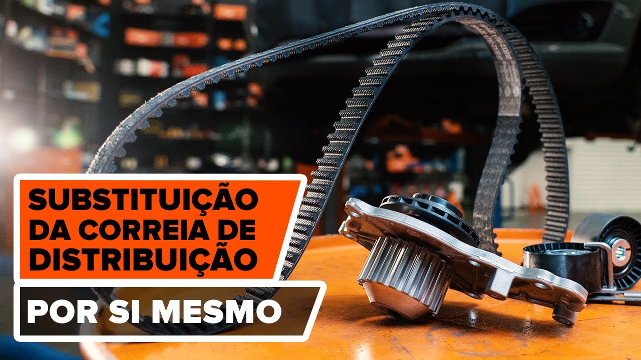 Como mudar bomba de água & kit de distribuição em Peugeot 307 SW - guia de substituição