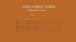 One Horse Town by Blackberry Smoke - Easy chords a