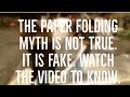 Paper Folding Myth Is Busted by Mythbusters || Busting Paper Folding Myth ||