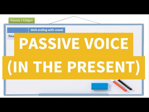 Learn Turkish Lesson 88 - Passive Voice (In the present)