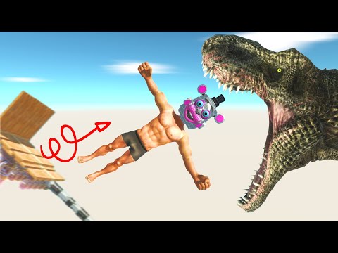 Giant Catapult Launches FNAF and Workshop Units - Animal Revolt Battle Simulator - ARBS