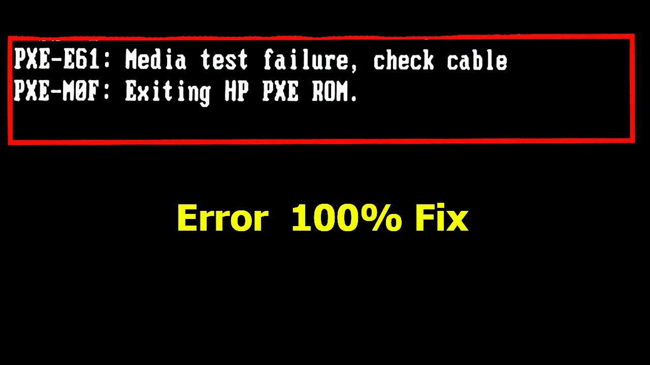 How to fix PXEE61 error? Tipseri
