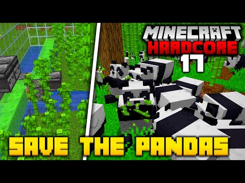 SAVING RARE PANDAS in Hardcore Minecraft! 😱