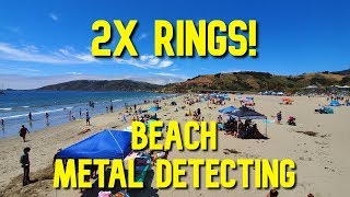 Metal Detecting: Double Ring California Beach Hunt