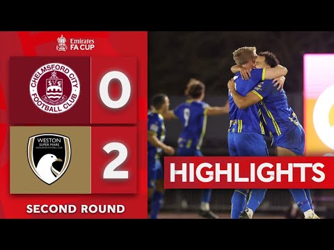 Britton's Brace Stuns Home Crowd | Chelmsford City 0-2 Weston-super-Mare | Emirates FA Cup 2025-26