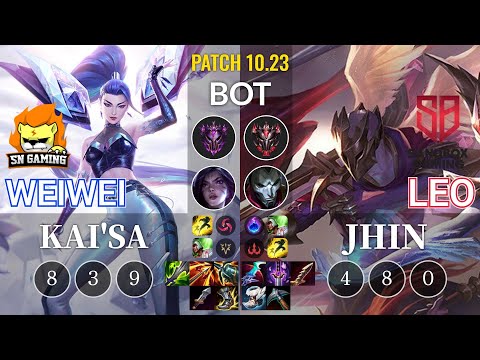 SN Weiwei Kai'Sa vs SB Leo Jhin Bot - KR Patch 10.23